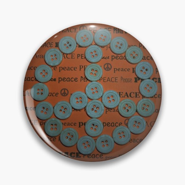 Item preview, VINTAGE BUTTONS PEACE SYMBOL ON AN ORANGE BACKGROUND designed and sold by Artter20.