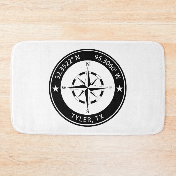 Item preview, Tyler, Texas Geographical Coordinates designed and sold by TeeOhGraphics.