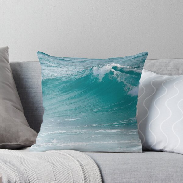 Item preview, Ice White and Turquoise Waves designed and sold by passiveink.