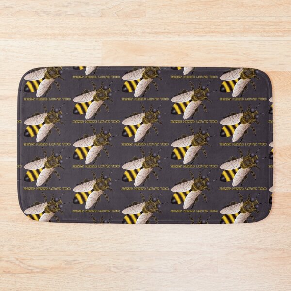 Item preview, Bees Need Love Too! (On Dk. Grey) designed and sold by PawsitiveMum.