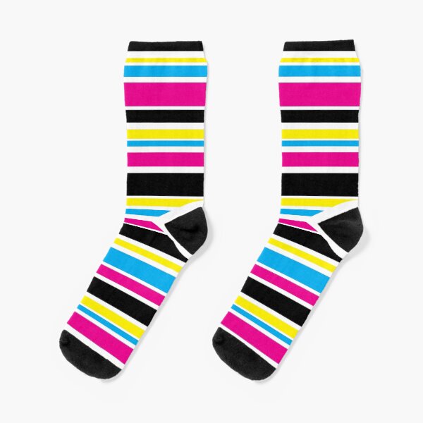 CMYK colored stripes Socks