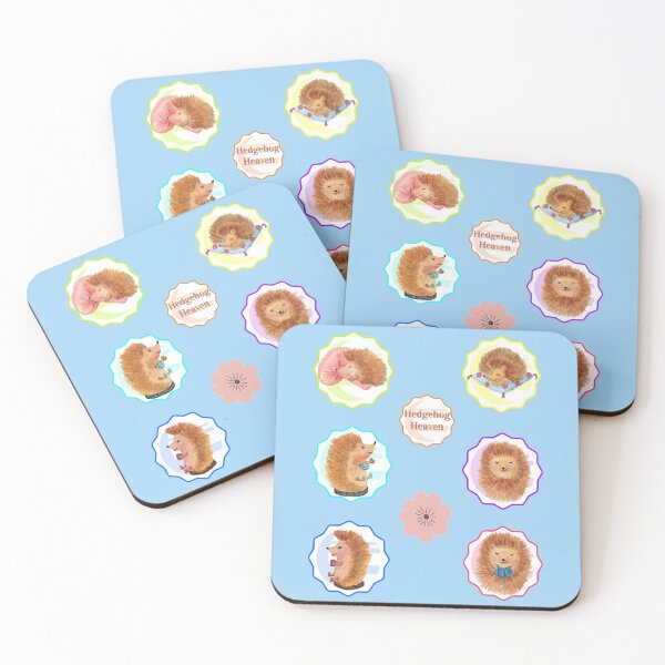 Item preview, Hedgehog Sticker Pack - Watercolour Hedgehogs designed and sold by TheKingdomAttic.