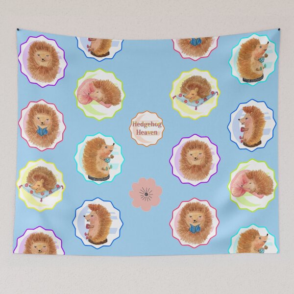 Item preview, Hedgehog Sticker Pack - Watercolour Hedgehogs designed and sold by TheKingdomAttic.