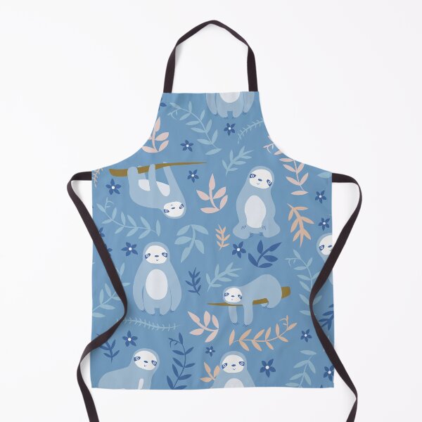 Item preview, Sloth pattern in blue background designed and sold by della95.