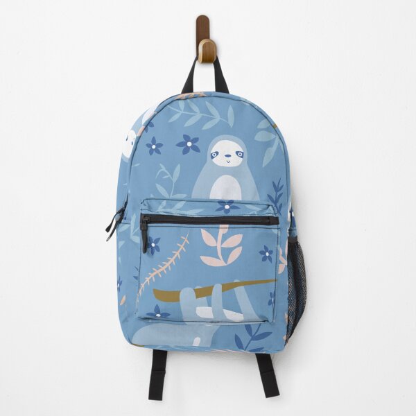 Item preview, Sloth pattern in blue background designed and sold by della95.