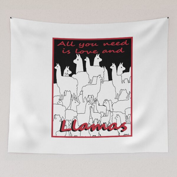 Item preview, All you need is love and Llamas designed and sold by JAZTshirt.