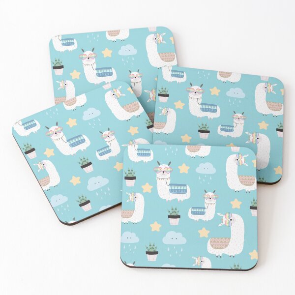 Item preview, llama pattern in Pastel  designed and sold by della95.