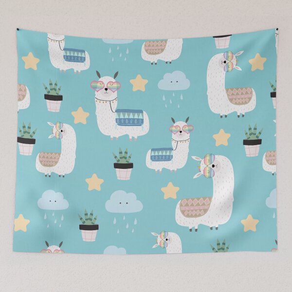Item preview, llama pattern in Pastel  designed and sold by della95.