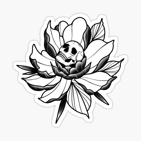 Item preview, Skull Flower  designed and sold by leaamaarie.
