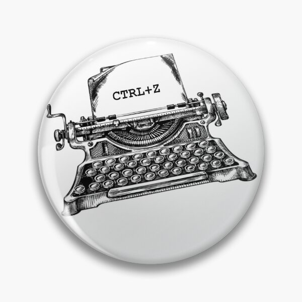 Item preview, CTRL + Z Nerdy Computer Tech Vintage Typewriter designed and sold by ittybittyowl.