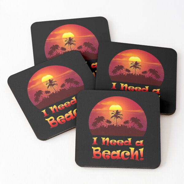Item preview, 'I Need a Beach'... Sunset Island designed and sold by Michael Pilinski.