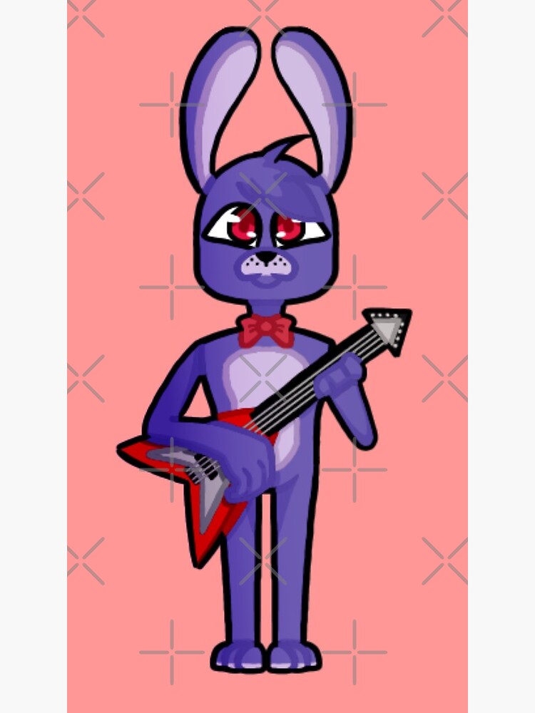 FNAF Bonnie Plushie Art Board Print for Sale by NasheedsCorner