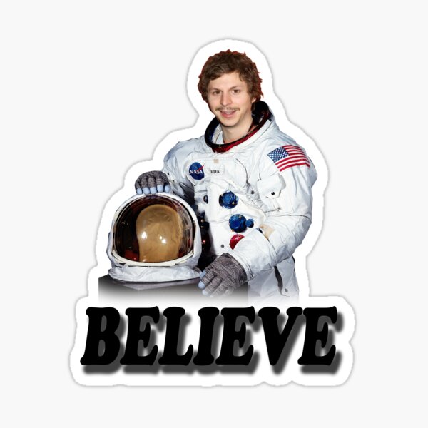 Michael Cera Believes in You Sticker