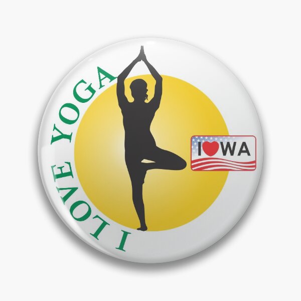 Item preview, I love Yoga and Iowa designed and sold by hemart.