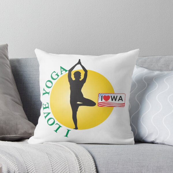 Item preview, I love Yoga and Iowa designed and sold by hemart.