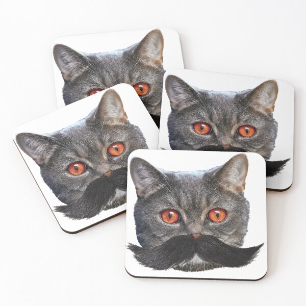 Item preview, Mustache Cat - Cool Cats designed and sold by sketchworks.