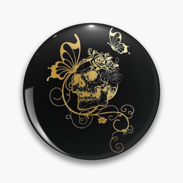 Item preview,   Skull with Flowers and Butterflies designed and sold by Gothic Fantasy.