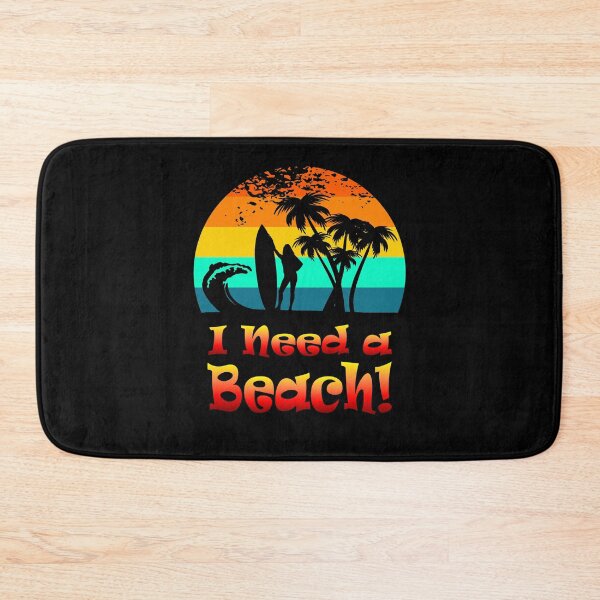 Item preview, 'I Need a Beach'... Stranded Surfer Girl designed and sold by Michael Pilinski.