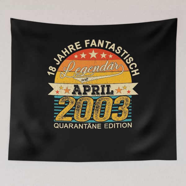 Item preview, 18th Birthday 18 Years Born In 2003 April designed and sold by Renergie.