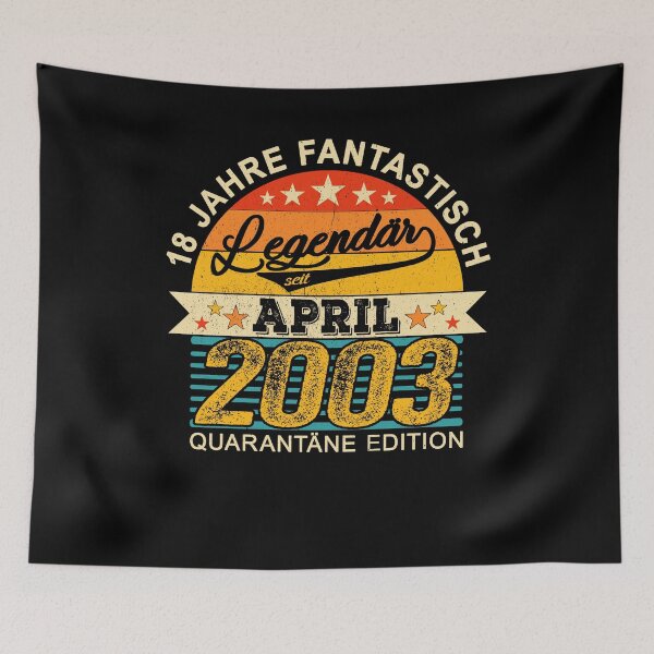 Item preview, 18th Birthday 18 Years Born In 2003 April designed and sold by Renergie.