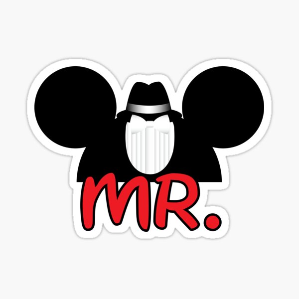 Character Inspired Mr Sticker For Sale By Kimhutton Redbubble 