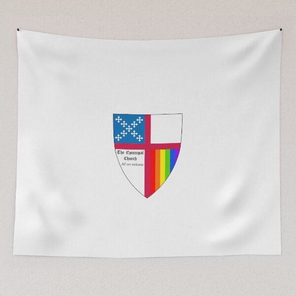 Item preview, The Episcopal Church Shield Rainbow Pride All Are Welcome 2 designed and sold by litmusician.
