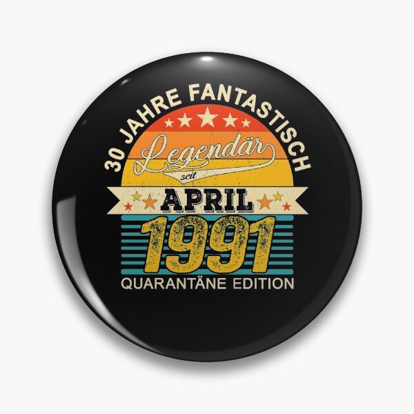 Item preview, 30th Birthday 30 Years Born In 1991 April designed and sold by Renergie.
