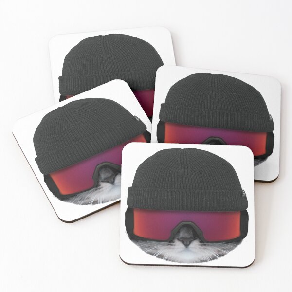 Item preview, Snow Cat - Cat Wearing Goggles - Cool Cats designed and sold by sketchworks.
