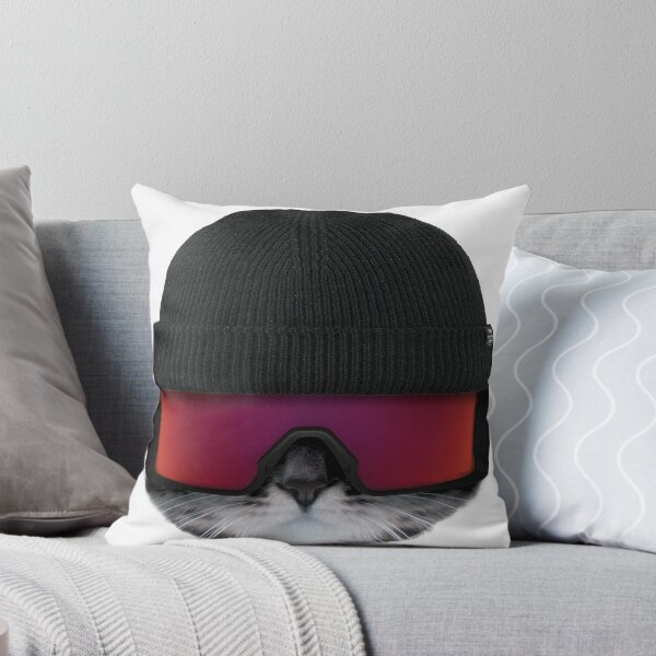 Item preview, Snow Cat - Cat Wearing Goggles - Cool Cats designed and sold by sketchworks.