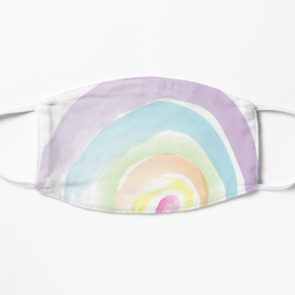 Watercolor Rainbow Flat Mask