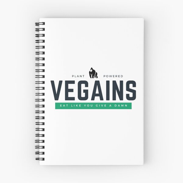 Item preview, VEGAINS WHITE BACKGROUND, Vegan Gym Gorilla Bodybuilding designed and sold by KindnessKawaii.