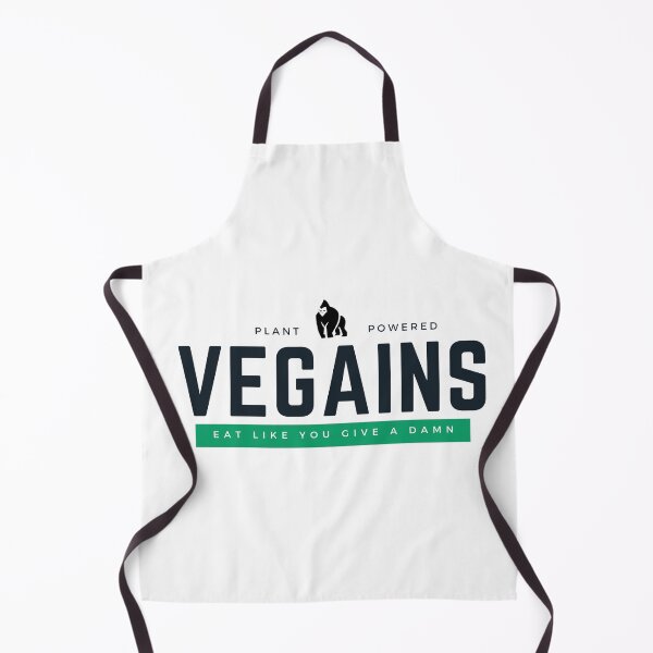 Item preview, VEGAINS WHITE BACKGROUND, Vegan Gym Gorilla Bodybuilding designed and sold by KindnessKawaii.