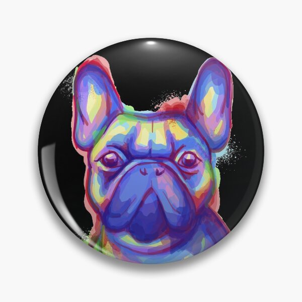 Aperçu de l'œuvre Frenchie bouledogue français aquarelle créée et vendue par ForFunDesigns.