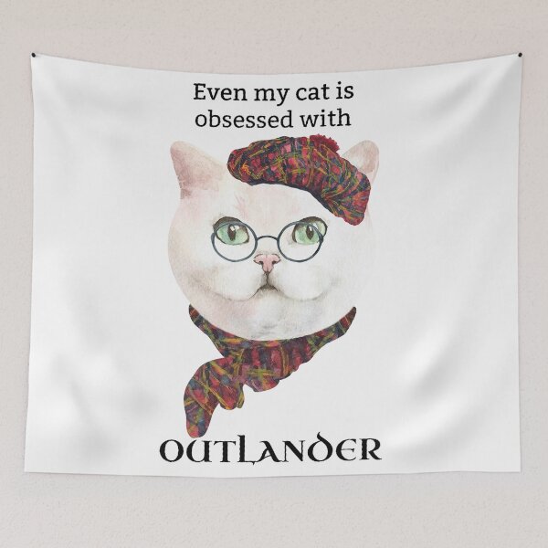 Item preview, Even My Cat Is Obsessed With Outlander designed and sold by GordonBinh.