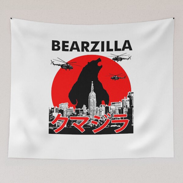 Item preview, Bearzilla Colorful Vintage Sunset Style Bear Lover designed and sold by Skechers7654.
