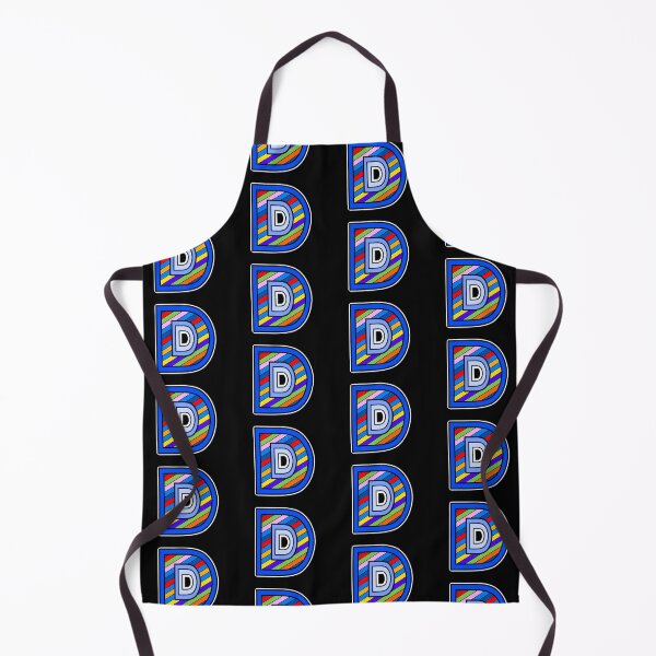 Item preview, Letter D (striped and set in blue) designed and sold by artfulnotebook.