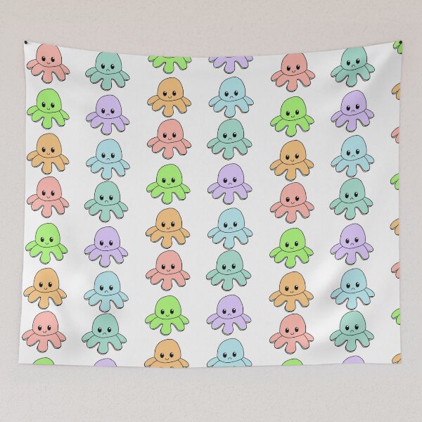 Item preview, Reversible octopus plush sticker pack  designed and sold by megan1007.