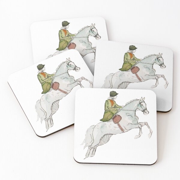 Item preview, Flying Sidesaddle Watercolour Illustration  designed and sold by Lavender Woodman.