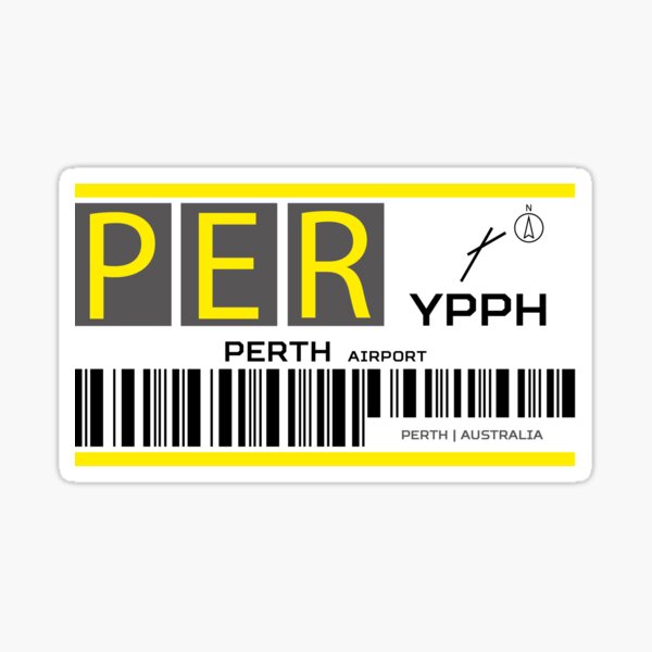 Item preview, Destination Perth Airport designed and sold by avionuts.