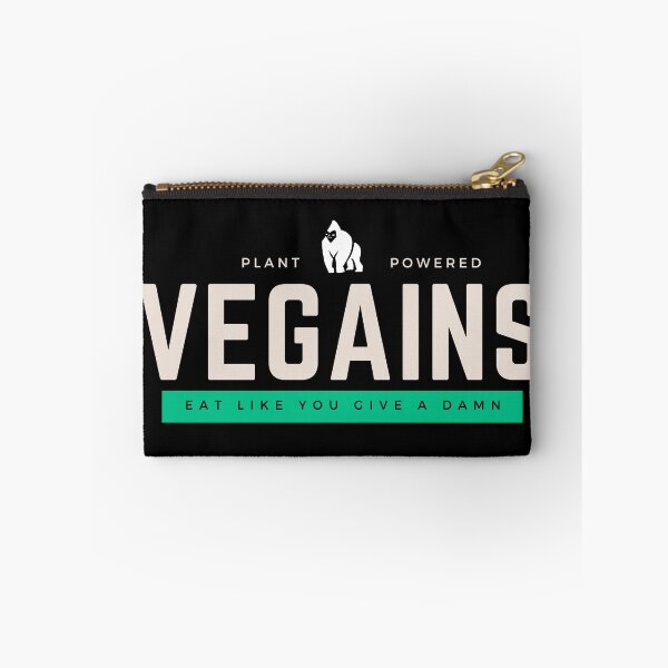 Item preview, VEGAINS BLACK BACKGROUND, Vegan Gym Gorilla Bodybuilding designed and sold by KindnessKawaii.