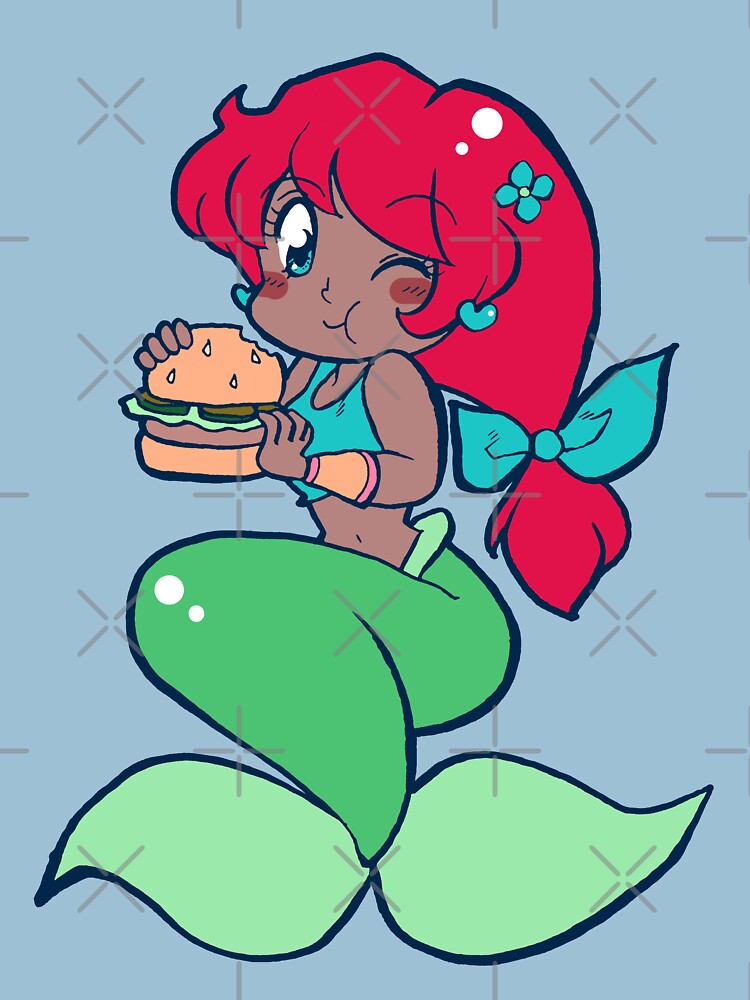 oops sorry mermaid eating clipart