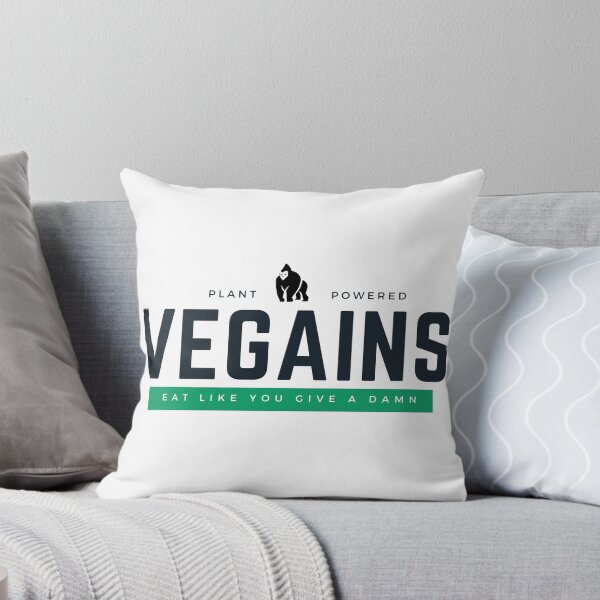 Item preview, VEGAINS WHITE BACKGROUND, Vegan Gym Gorilla Bodybuilding designed and sold by KindnessKawaii.