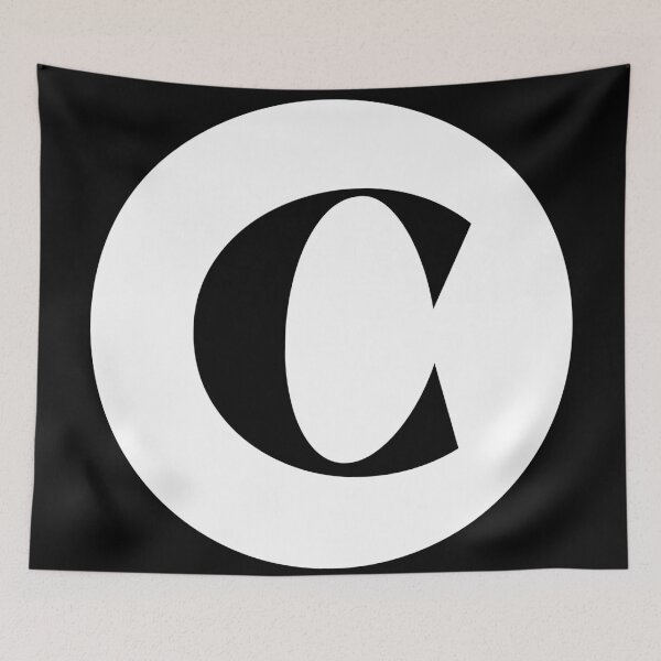 Item preview, C (Letter Initial Monogram)  designed and sold by Texterns.