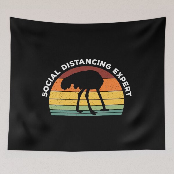 Item preview, Social Distancing Expert Ostrich designed and sold by d247.