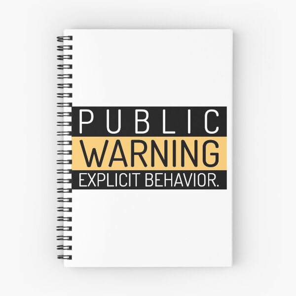 Item preview, Warning - Explicit Behavior designed and sold by LidaRayArt.