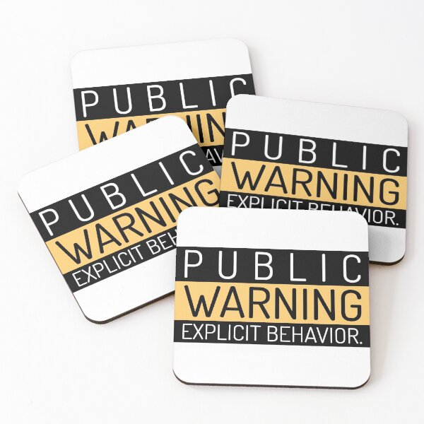 Item preview, Warning - Explicit Behavior designed and sold by LidaRayArt.