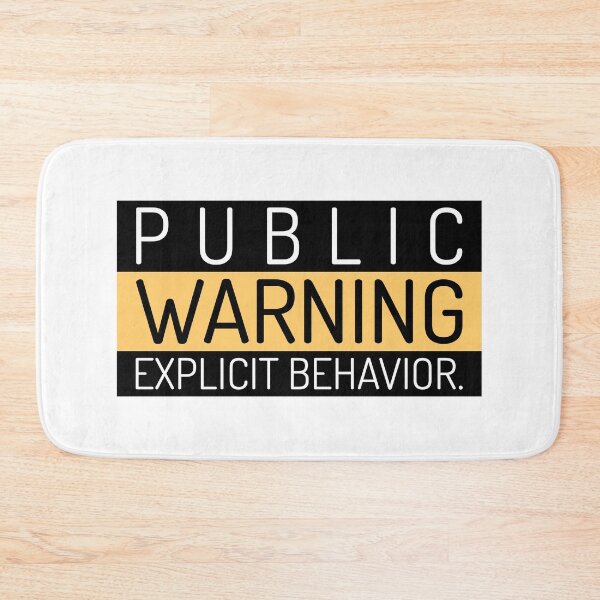 Item preview, Warning - Explicit Behavior designed and sold by LidaRayArt.