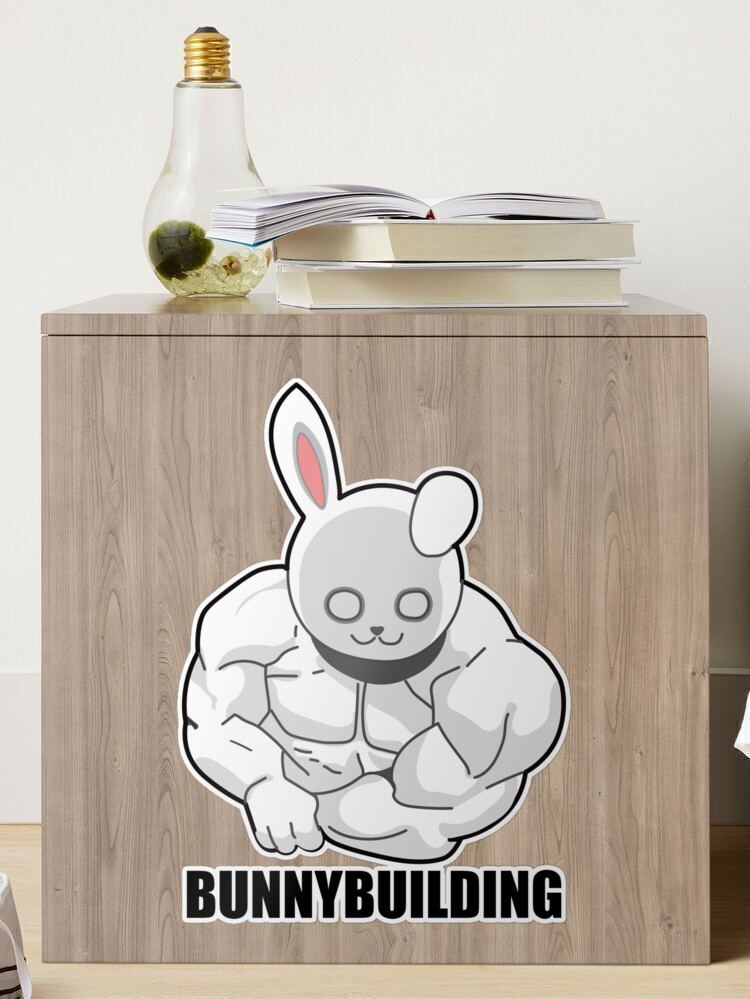 Funny Bodybuilding Gifts Bodybuilder Bunny Easter Bunnybuilder Fitness Gym  Throw Pillow, 18x18, Multicolor