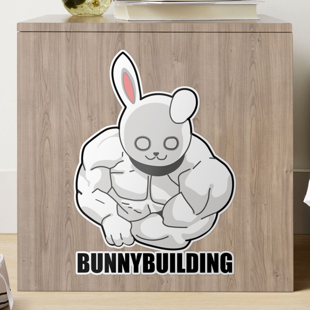 Funny Bodybuilding Gifts Bodybuilder Bunny Easter Bunnybuilder Fitness Gym  Throw Pillow, 18x18, Multicolor