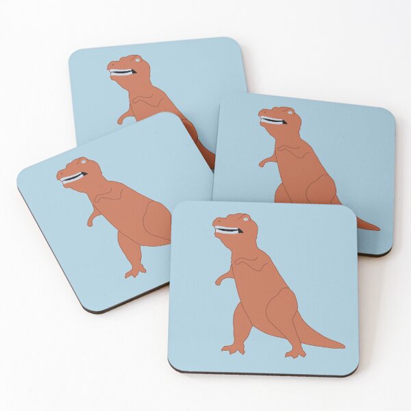 Item preview, Orange Roadside Dino designed and sold by PlumAdorable.
